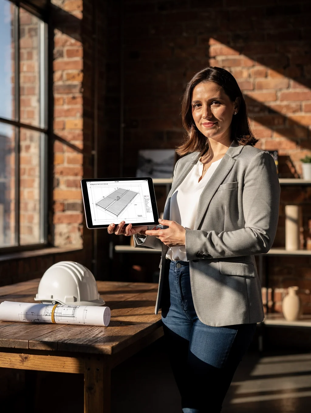 Consultant finalizing a system deployment for a contractor